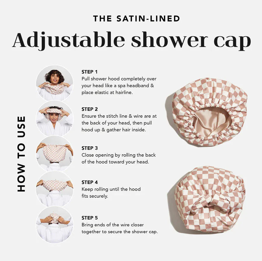 🕒Final 3 hours 🔥Adjustable Waterproof Long Shower Cap Excellent