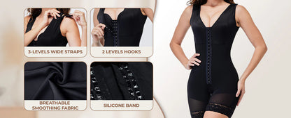✨HOT SALE 49% OFF✨🎄50K+ SOLD:Colombianas Shapewear for Women Tummy Control Full Shapewear Butt Lifter with Zipper Crotch