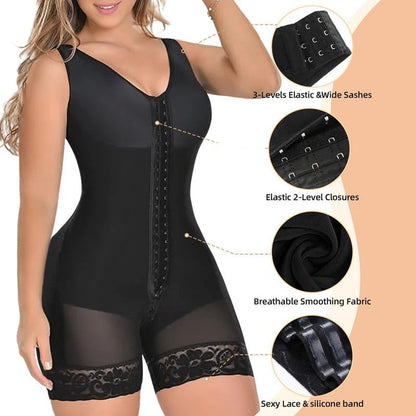 ✨HOT SALE 49% OFF✨🎄50K+ SOLD:Colombianas Shapewear for Women Tummy Control Full Shapewear Butt Lifter with Zipper Crotch