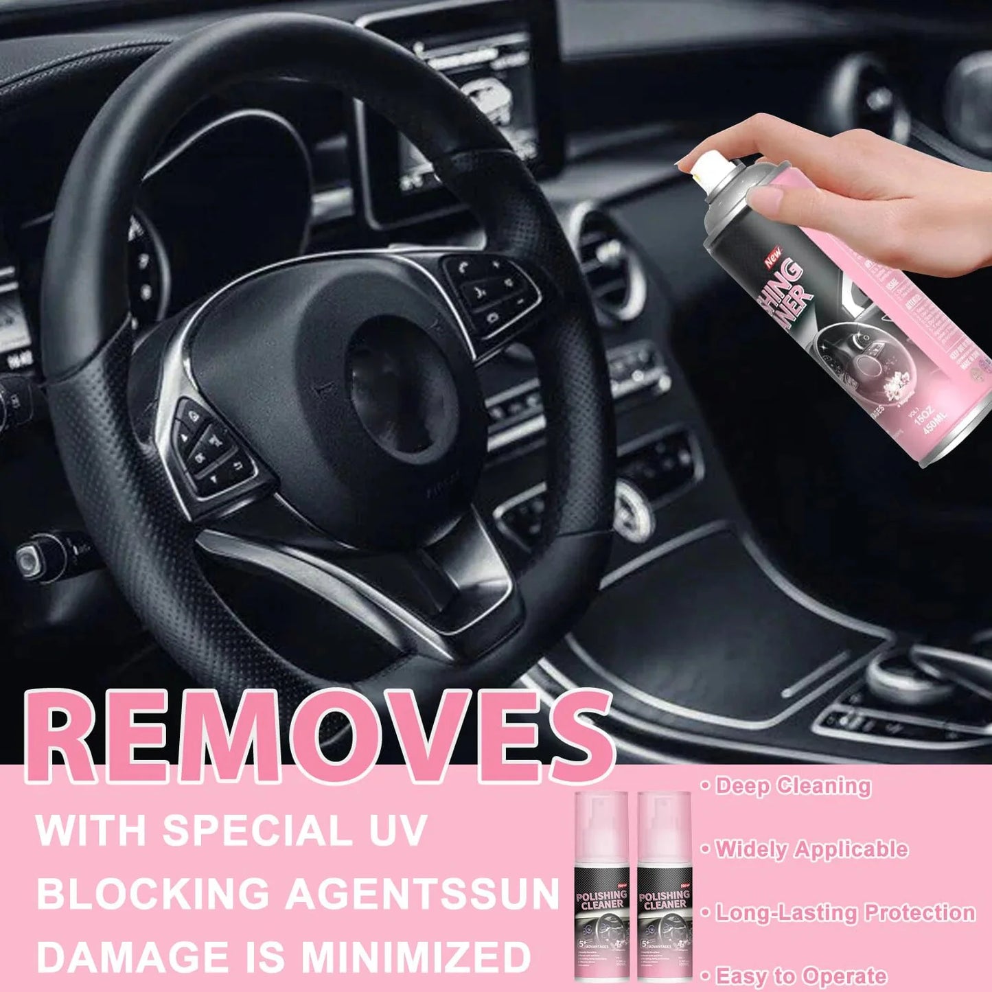 🔥Hot Sale 50% OFF🔥Car Interior Polishing Cleaner