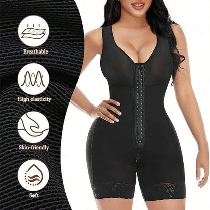 ✨HOT SALE 49% OFF✨🎄50K+ SOLD:Colombianas Shapewear for Women Tummy Control Full Shapewear Butt Lifter with Zipper Crotch
