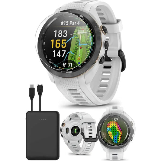 Summer Sale⛳S70 (White, 42mm) Golf GPS Watch Bundle