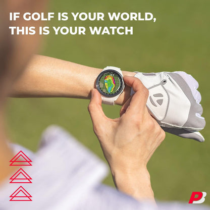 Summer Sale⛳S70 (White, 42mm) Golf GPS Watch Bundle