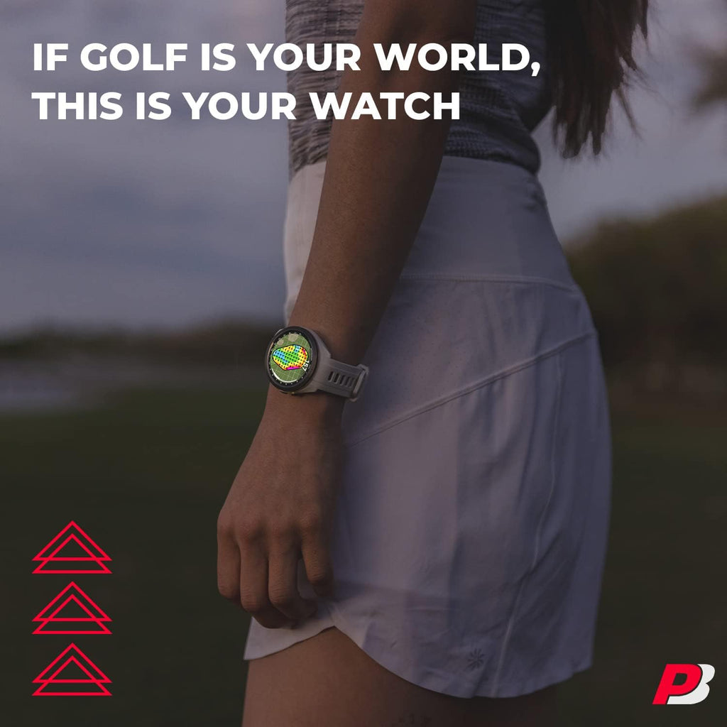 Summer Sale⛳S70 (White, 42mm) Golf GPS Watch Bundle