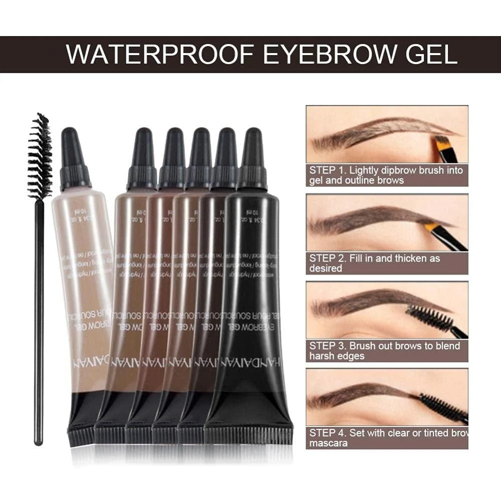 ⏳Last Day Buy 1 Get 1 Free ⭐Long-lasting Waterproof Smudge-proof Liquid Eyebrow Gel/Tint(With Free Brush)