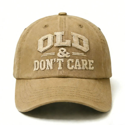 🖤2026 New Year · 40% OFF🖤Vintage Distressed “OLD & DON’T CARE” Cap