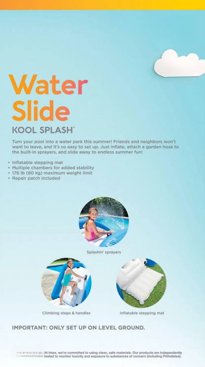 Kool Splash Inflatable Play Center Swimming Pool Water Slide