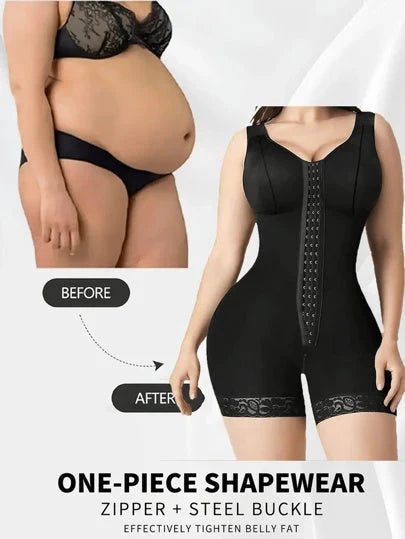 ✨HOT SALE 49% OFF✨🎄50K+ SOLD:Colombianas Shapewear for Women Tummy Control Full Shapewear Butt Lifter with Zipper Crotch