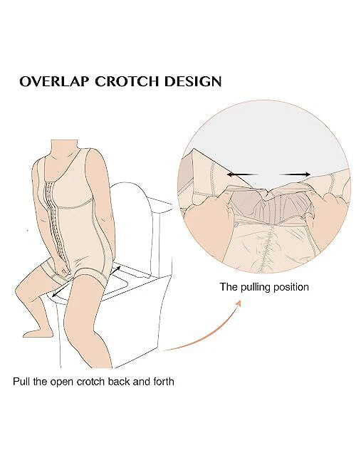 ✨HOT SALE 49% OFF✨🎄50K+ SOLD:Colombianas Shapewear for Women Tummy Control Full Shapewear Butt Lifter with Zipper Crotch